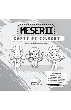Carte de colorat. Meserii - Florentina Iancu