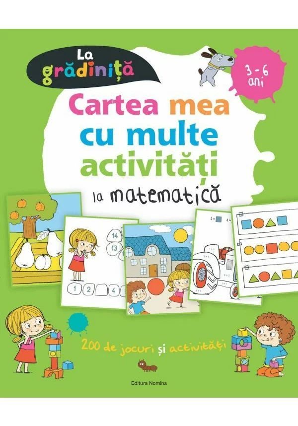 Cartea mea cu multe activitati de matematica la gradinita 3-6 ani