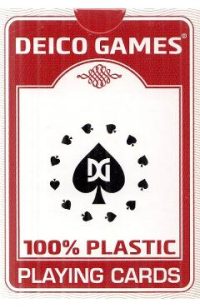 Carti de joc: Poker 100% Plastic. Rosu