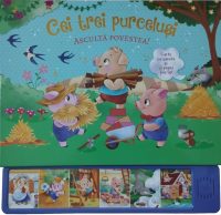 Cei trei purceluși: ascultă povestea + pop-up - Board book - Flamingo