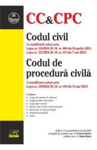 Codul civil. Codul de procedura civila Ed.11 Act.9 iunie 2024 - Evelina Oprina, Radu Rizoiu