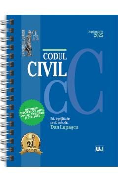 Codul civil Septembrie 2025 Ed. Spiralata - Dan Lupascu