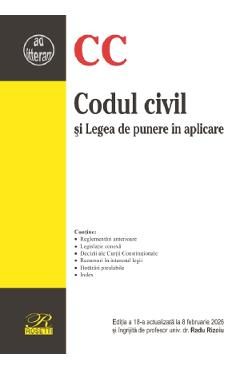 Codul civil si Legea de punere in aplicare Ed.18 Act.8 Februarie 2026 - Radu Rizoiu