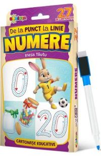 De la punct la linie: Numere. 27 de cartonase educative - Inesa Tautu