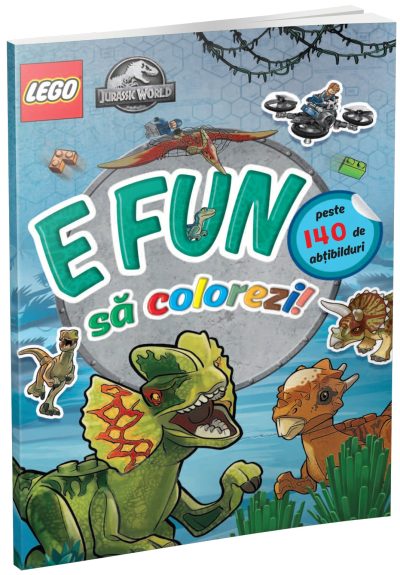 E fun sa colorezi - Jurassic World (carte de colorat cu abtibilduri)