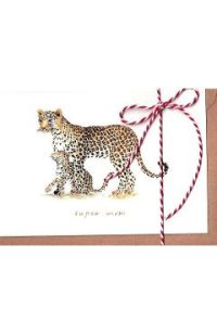 Felicitare martisor: Super Mom Leopard. Mai Colorat