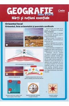 Geografie - Clasa 4  - Harti si notiuni esentiale - Octavian Mandrut