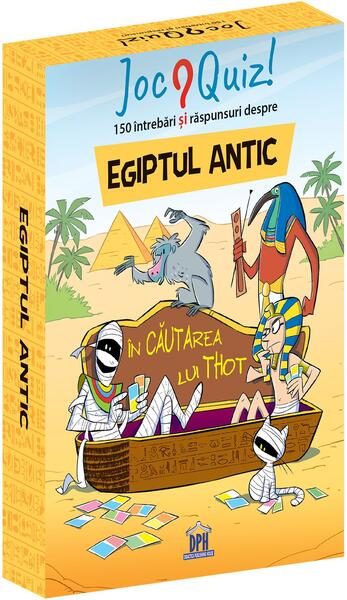 Joc. Egiptul antic. 150 de întrebări și răspunsuri. În căutarea lui Thot - Board book - *** - Didactica Publishing House