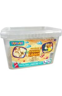 Nisip senzorial modelabil in cutie, natural, 5 kg