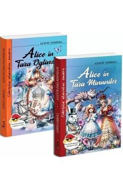 Pachet 2 carti: Alice in Tara Minunilor + Alice in Tara Oglinzilor - Lewis Carroll