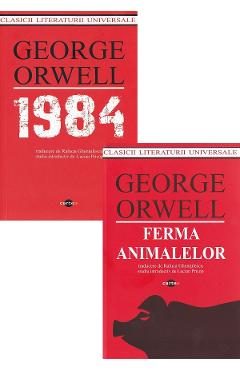 Pachet 2 carti: George Orwell. Ferma animalelor + 1984 - George Orwell
