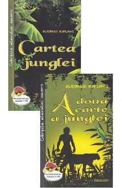 Pachet 2 carti: Rudyard Kipling. A doua carte a junglei + Cartea junglei - Rudyard Kipling