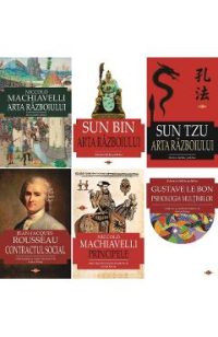 Pachet 6 carti: Istoria ideilor politice - Niccolo Machiavelli, Sun Bin, Sun Tzu, Jean-Jacques Rou, Gustave Le Bonsseau