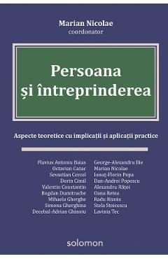 Persoana si intreprinderea - Marian Nicolae