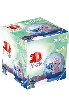 Puzzle 3D mini bila: Disney Stitch Angel si Stitch