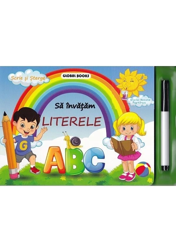 Sa invatam literele: ABC. Scrie si sterge