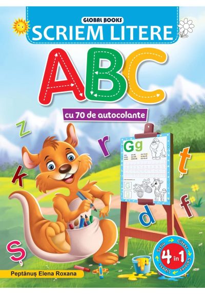 SCRIEM LITERE ABC cu 70 de autocolante