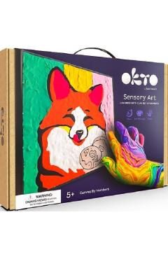 Set de colorat cu lut: Fox